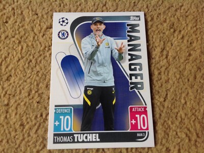 Match Attax 2021/2022 Thomas Tuchel Chelsea FC Manager Mint Neu Rare Base Card 2