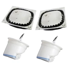 Shower Drain 4"x4" Stainless Steel Silver Drain Hair Catcher Removeable Grid 4