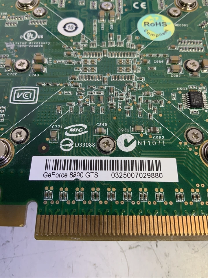 NVIDIA GeForce 8800 GTS 320MB DDR3 SDRAM PCI Express x16 EVGA - NG P6G - Image 4 of 4