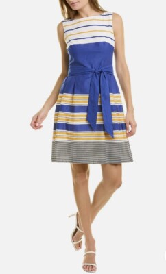 white christmas dresses Anne Klein Printed Cotton Skirt Set – Moore Vintage Archive