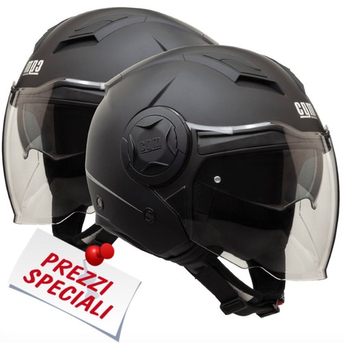 Casco Jet Moto Scooter Doppia Visiera CGM 129A Nero Opaco ( OMOLOGATO ) |  eBay