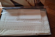 Lenzuola letto matrimoniale In  flanella Bic Ricami 