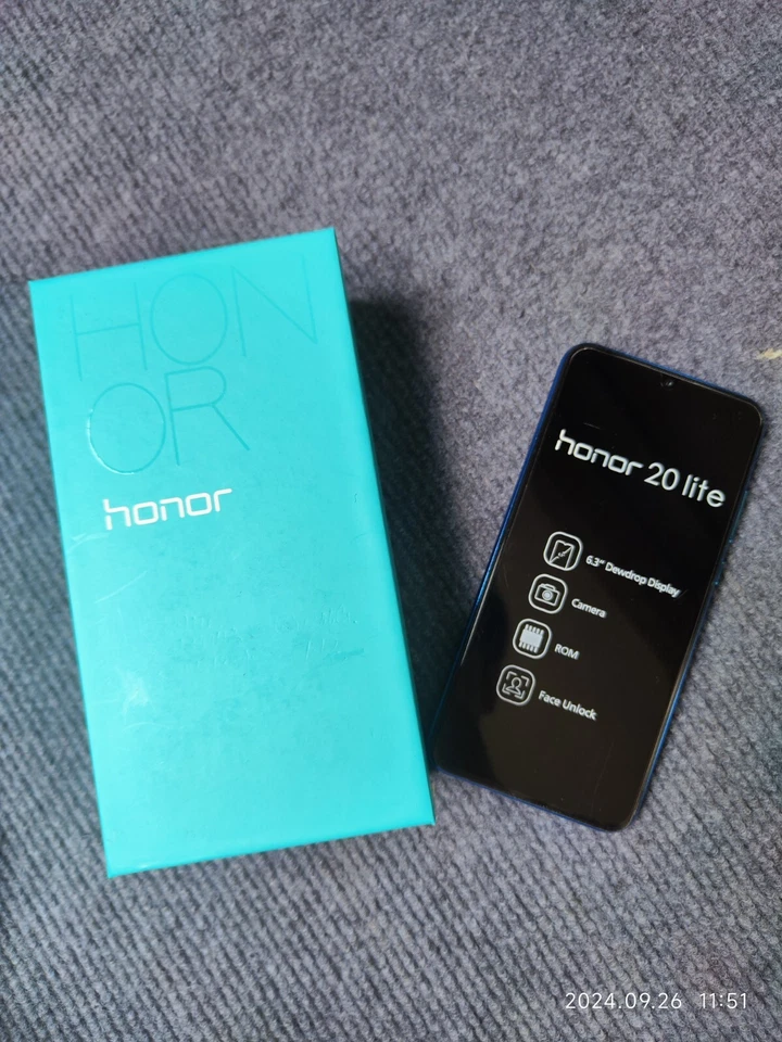 Huawei  Honor 20 lite HRY-AL00Ta Unlocked google play(Global)Android sealed - Immagine 2 di 4