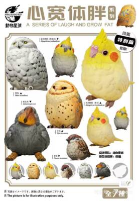 Animal Planet Animal Heavenly Body Statue Special Ver. 6Pcs Birds Statue New