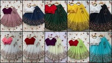 Kid's Girl Full Stitched Georgette With Sequence Work Lehenga Blouse Set  KL-DH