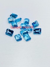 Schweizer Blau Topas Emerald-Octagon Schnitt 10x8MM 1 Stück Kalibriert Lose