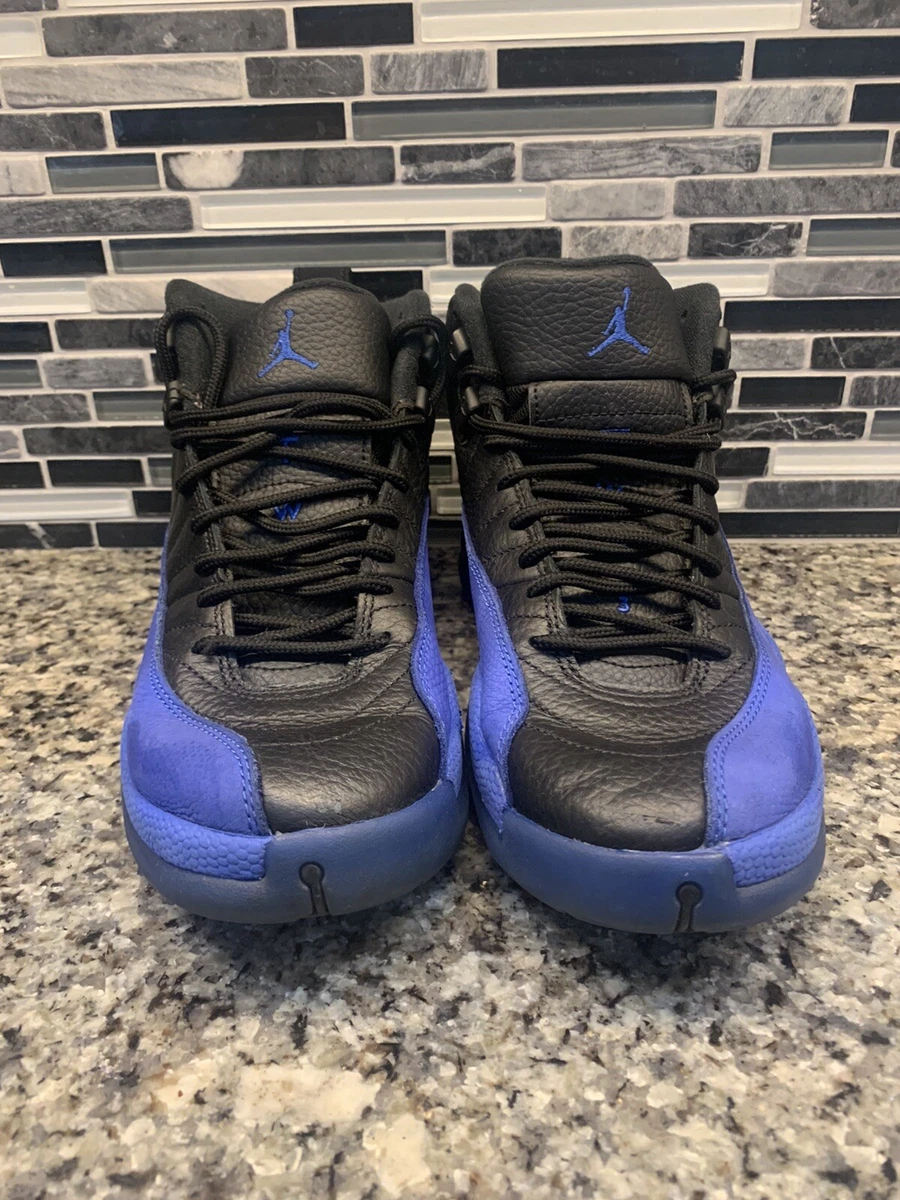 Nike Air Jordan 12 Retro Black Game Royal 130690 014 Mens Size 7.5