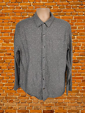 FAT FACE LARGE GREY SHIRT CASUAL COTTON LONG SLEEVE WORK REGULAR FIT MENS