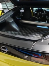 P2M for Nissan 370Z Fairlady Z34 400Z RZ34 Checker Rear Trunk Floor Mat Grey