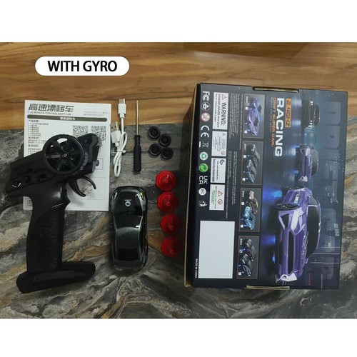 1/43 RC Drift Car 4WD LED Gyro RTR Mini Racing w/ USB-C Rechargeable Battery Toy - Picture 7 of 10
