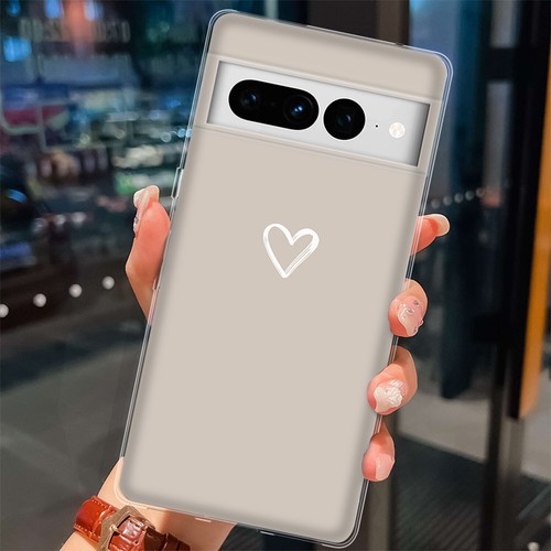 Fashion Heart Case For Google Pixel 9 8 7 Pro 6A 5 4A XL 8A Silicone Phone Cover - Picture 32 of 41