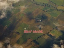 PHOTO  CLEUGHHEAD FARM FROM THE AIR SEEN THROUGH A BREAK IN THE CLOUD FROM A PRA