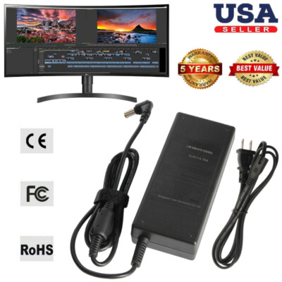 For LG UltraWide LED LCD Monitor Widescreen Charger Power Adapter 19 ...