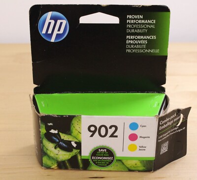 Genuine HP 902 Ink Cartridges Color Cyan Magenta Yellow Open Box Item