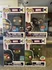 Lot Of 4 Marvel Comic Guardians Of The Galaxy Funko Pops  #365, #396, #441, #442
