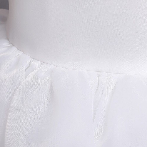 Flower Puff Sleeve Dress Girls Princess Birthday Party Dress Kids Tutu Ball Gown - Picture 23 of 29
