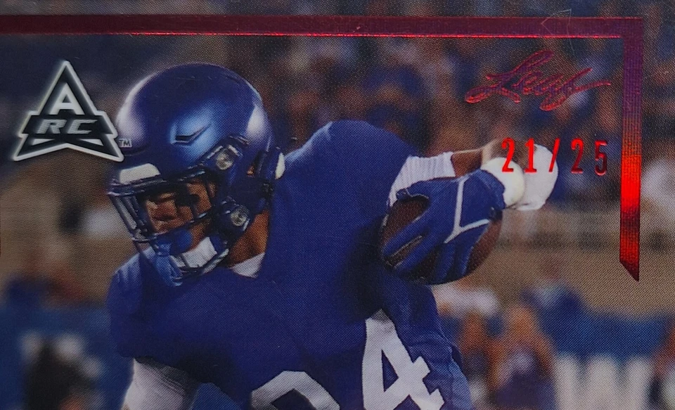 CHRIS RODRIGUEZ JR  2021 Gold Leaf Rookies RED #21/25 XRC Rookie AUTOGRAPH   - Image 2 of 3