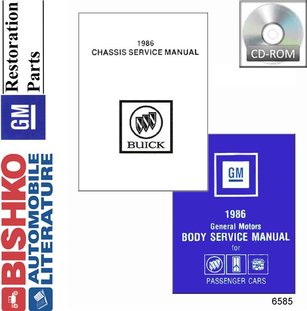 1986 Buick ALL MODELS FISHER BODY Factory Shop Service Manual CD-image