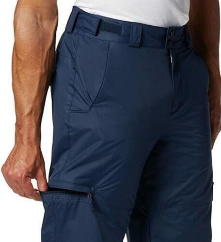 COLUMBIA Snow Gun Pants sz 2XL XX-Large Navy Blue Winter Cold Weather - Picture 4 of 5