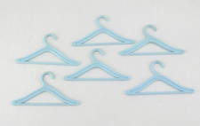 Vintage 1960s Barbie 6BLUE HANGERS Lot Hard Plastic