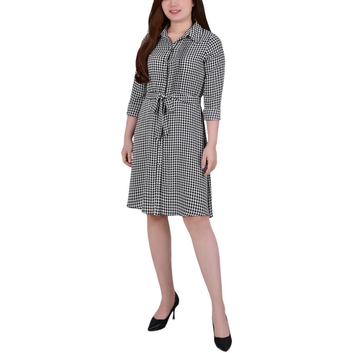 Женское короткое дневное платье-рубашка Petites из коллекции NY Collection BHFO 0530