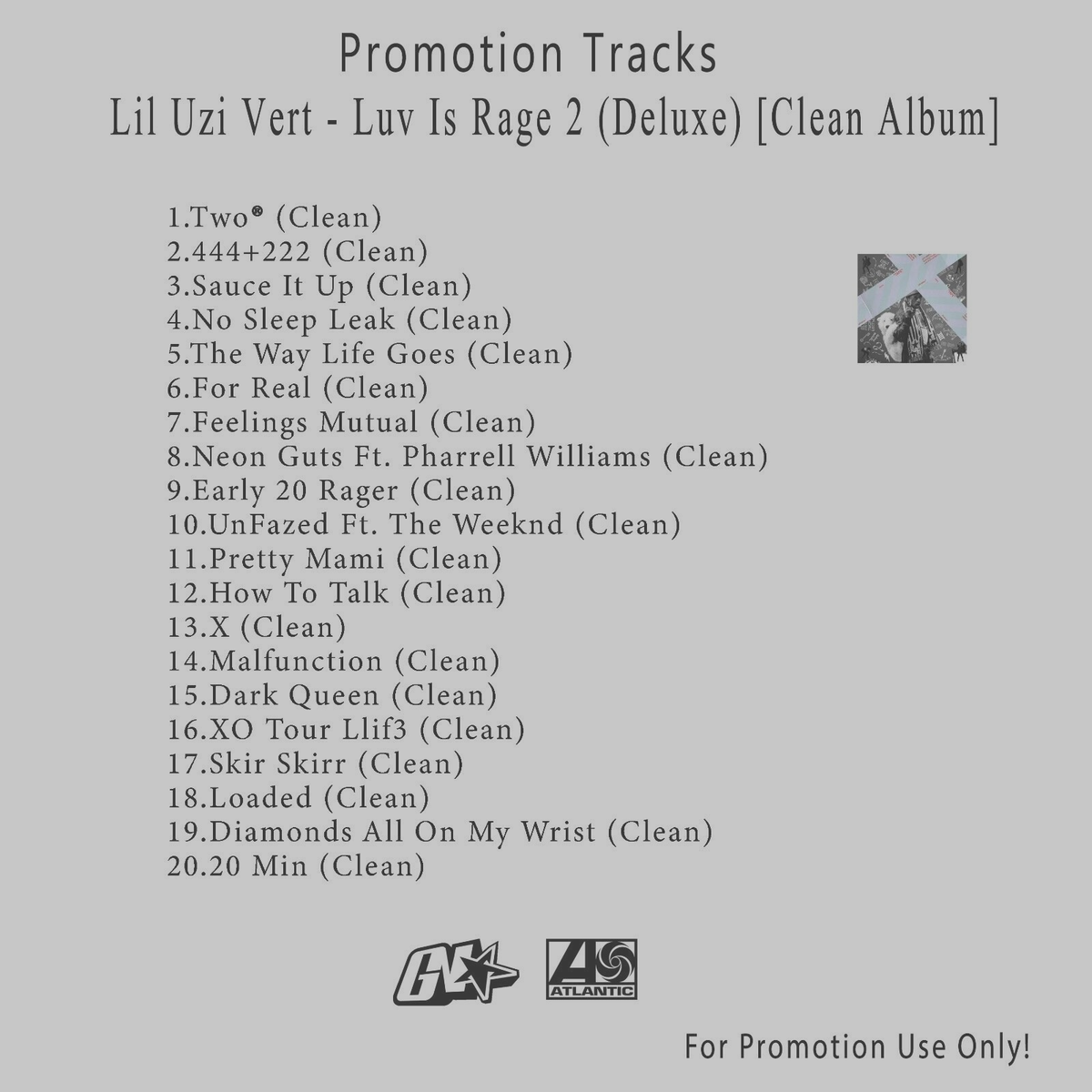 Rap/Hip-Hop. White CD. Lil Uzi Vert - Luv Is Rage 2 (Deluxe