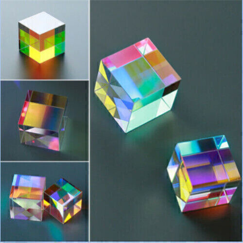 Optical Glass X-Cube Dichroic Cube Prism RGB Combiner Splitter Gift de - Picture 1 of 8