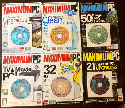 Maximum PC Magazine LOT of 6 Issues - 6 CDs 2009   ''Minimum BS''          Lot # 3