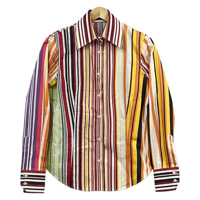 ETRO Red White Multi Women's Blouse
