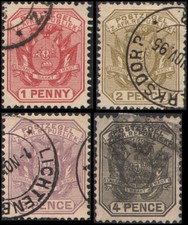 Transvaal #154-157 Used