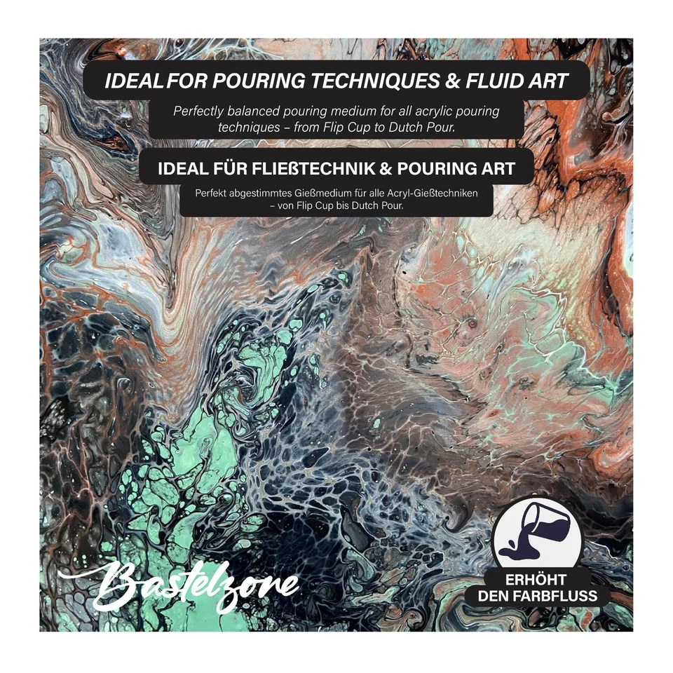 Pouring Medium 3L Gieß Medium für Fließtechnik Gießmedium für Acrylfarben 3000ml - Bild 4 von 4