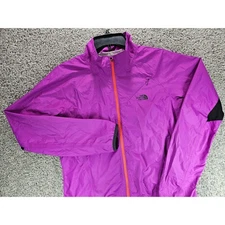 The North Face Women's M Apex Lite Jacket Windbreaker Full Zip Purple Windproof