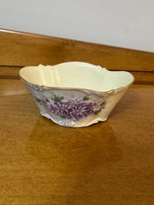 Vintage Limoges French Fine Porcelain Small Oval Bowl Jean Pouyat
