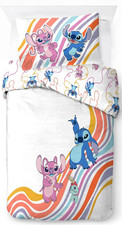 Disney Lilo & Stitch 100% Cotone Set Copripiumino Singolo - Include Federa 50 X 