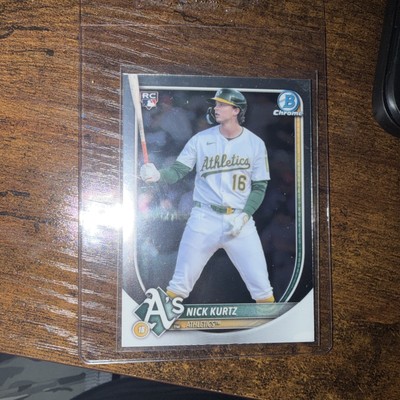 2025 Nick Kurtz Topps Chrome Rookie Refractor Auto /499 – Oakland A's, MLB Repack Chase Card