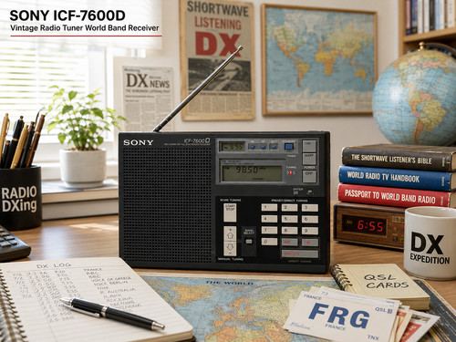 SONY ICF-7600D πRaReπ Vintage Radio Tuner World Band Receiver