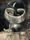 Vintage Sterling Silver Irregular Open Band Ring Size 5.5