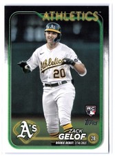 Zack Gelof Aqua 2024 Topps Update Oakland Athletics US131