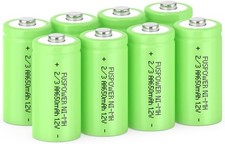 10PCS 2/3AA Solar Lights Batteries 1.2V 650mAh NIMH Rechargeable Battery US 1.23 per gallon