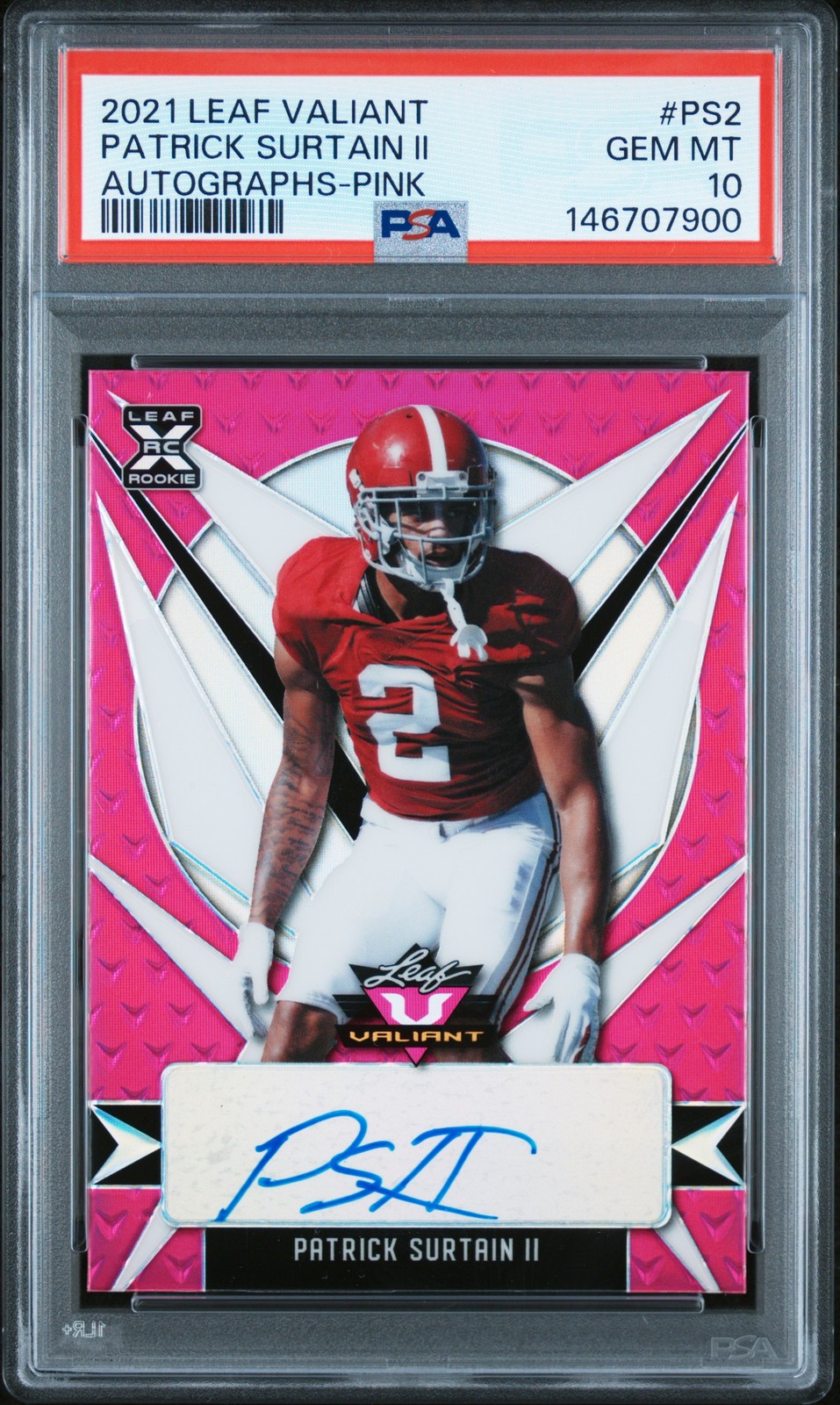 Patrick Surtain II Leaf Flash Autographs #PS2 Pink