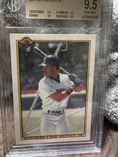 Ken Griffey Jr. 1990 Bowman Tiffany BGS 9.5 Gem Mint #481 True Gem+