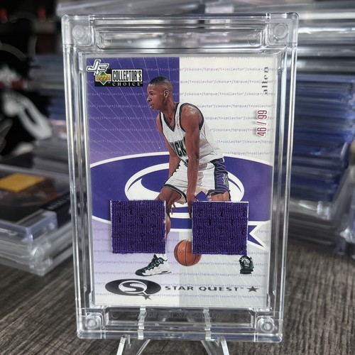 Ray Allen Rookie Duo Patch game used 46/99 : Jersey Fusion - Milwaukee Bucks - Picture 1 of 5