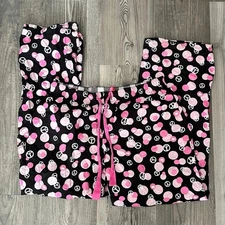 jenni by jennifer moore pink and black peace sign pajama pants