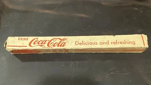 VINTAGE COCA COLA ICE PICK WOODEN HANDLE 9" W/ORIGINAL BOX ADVERTISEMENT ITEM