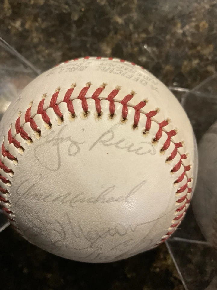 1976 (?)  Yankees Team Signed Official American League Baseball - Image 4 of 4