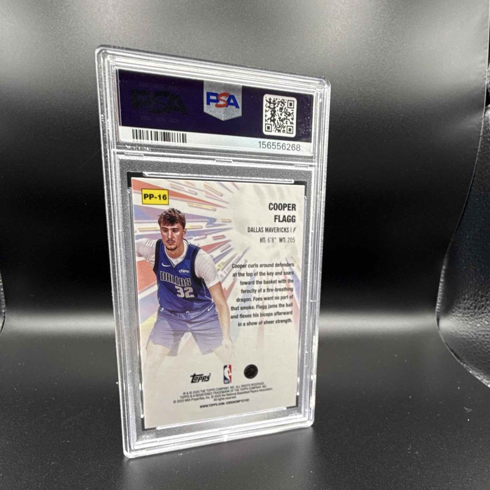 Topps 2025-26 Basketball Cooper Flagg Power Players RC Insert #PP-16 PSA 10 view 2