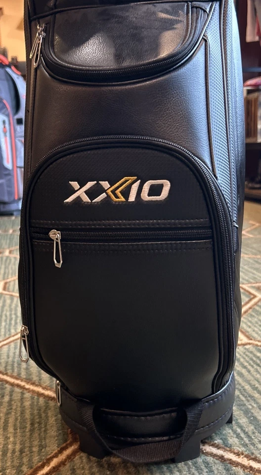 XXIO Bolsa Caddy Ligera Negra 4 Vías Dividida Correa Única Bolsa de Golf NUEVA Foto 3 de 4