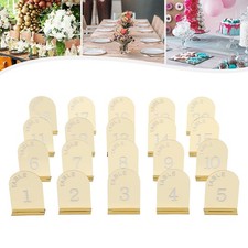 20PCS Gold Table Numbers Acrylic Party Table Numbers Wedding Table Numbers Sign