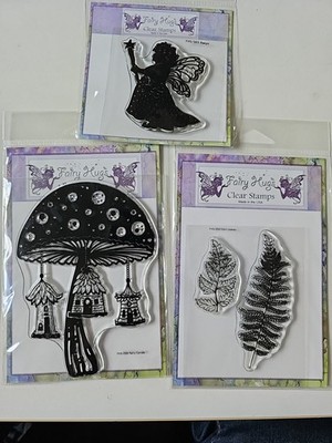FAIRY HUGS CLEAR STAMP SET. X 3 Neu