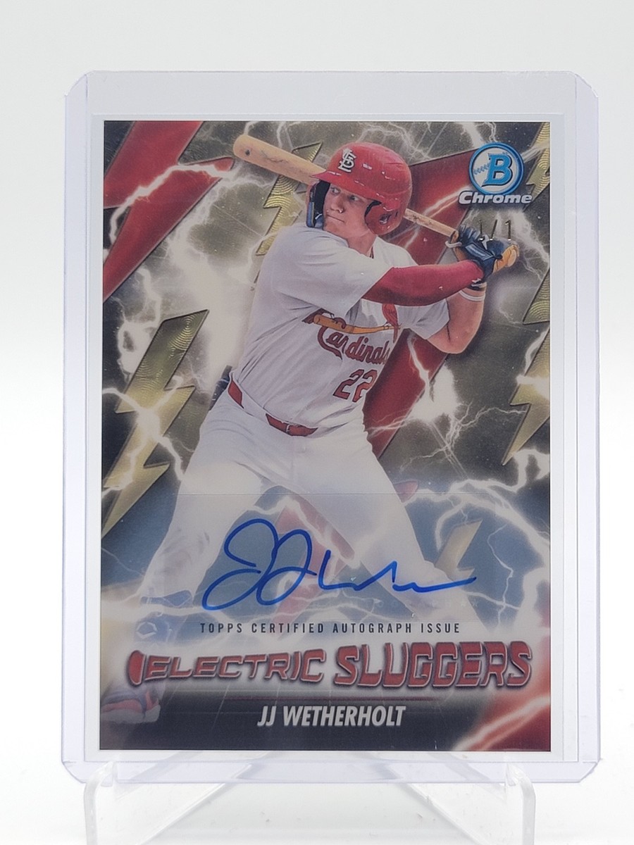 JJ WETHERHOLT 2026 BOWMAN CHROME AUTO ELECTRIC SLUGGERS 1/1
